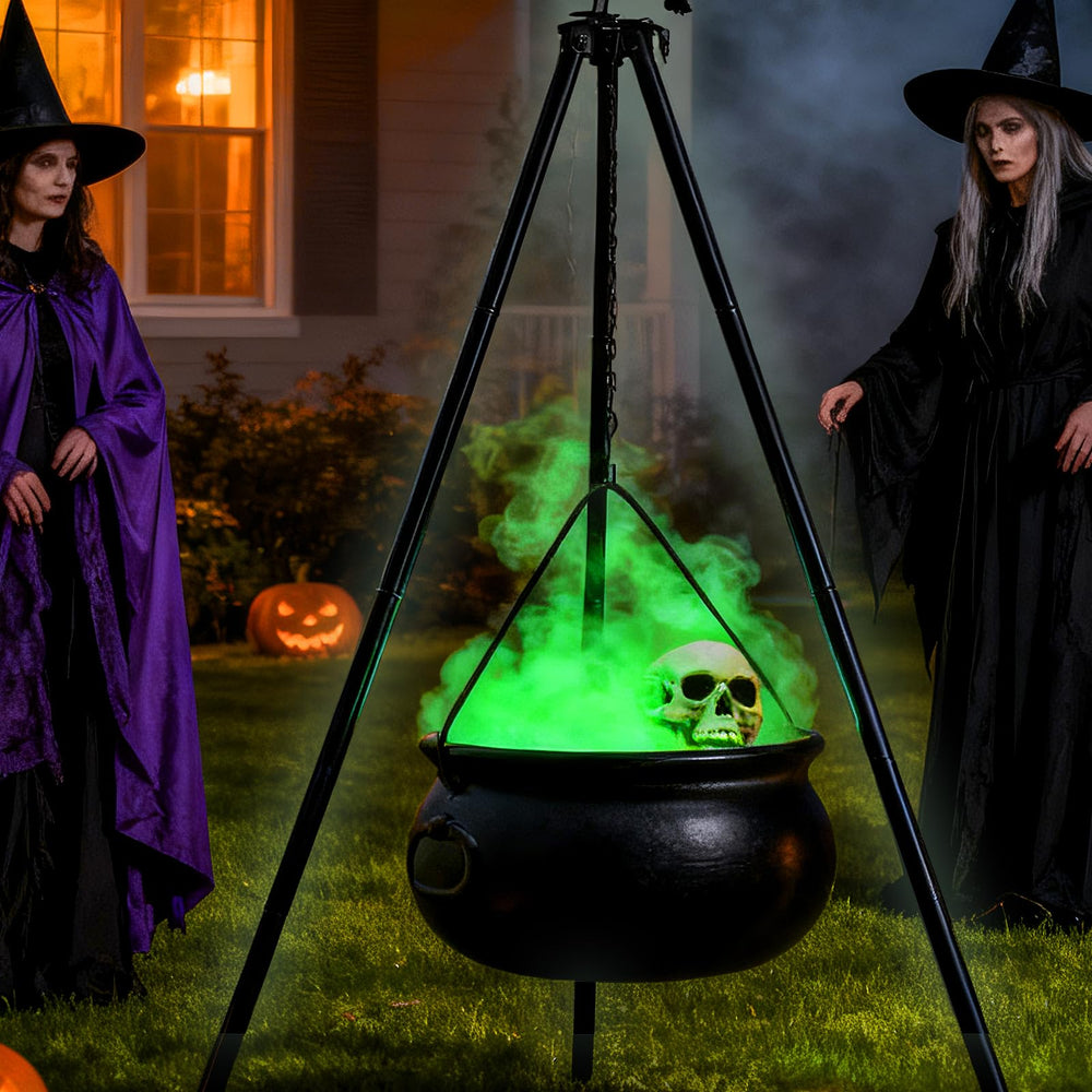 IKSII cauldron front view showing bold black finish and dramatic presence