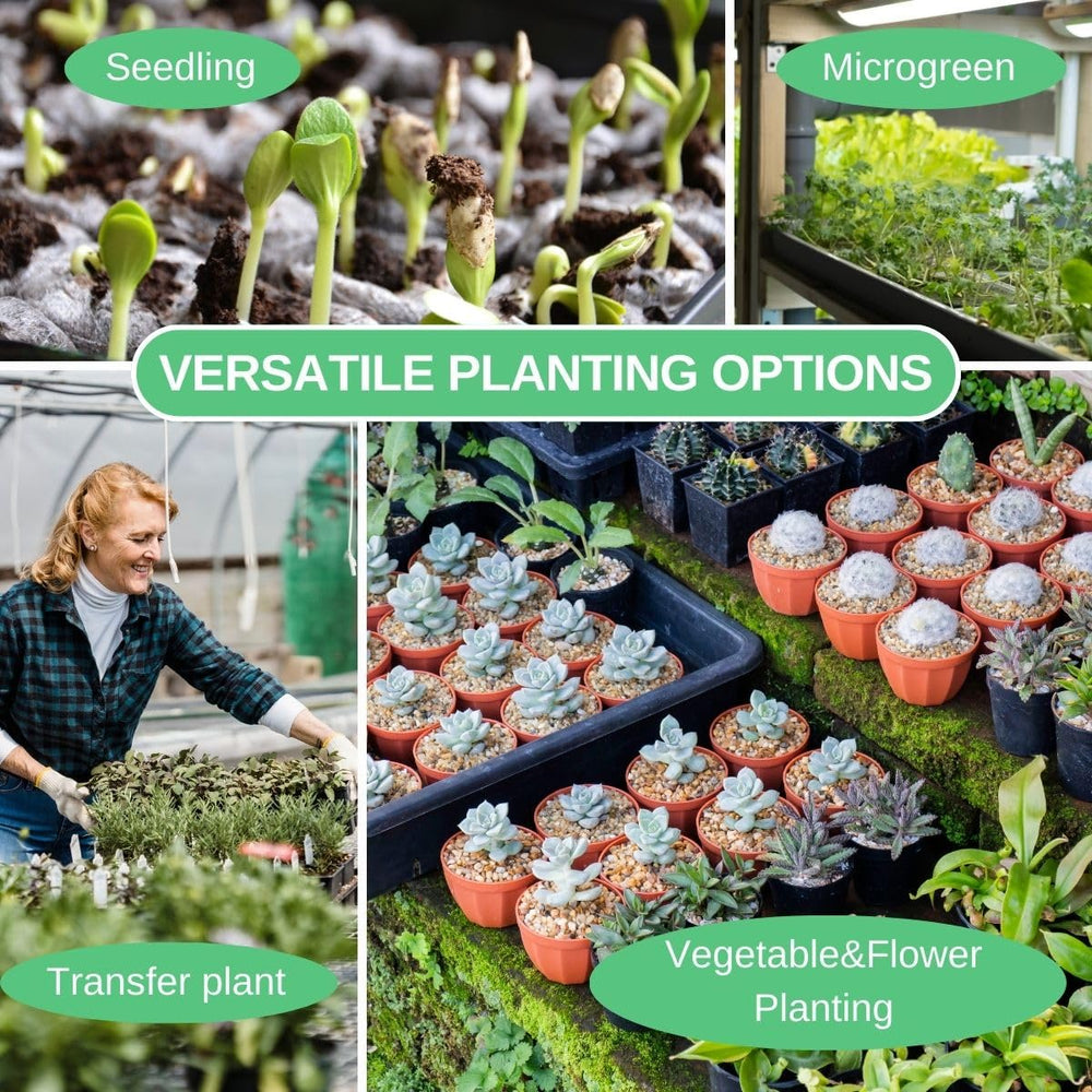 ILITING tray in hydroponic setup with mat showing efficient drainage and flushability