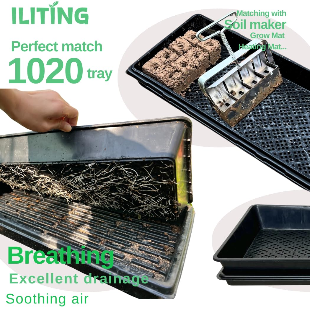 ILITING tray filled with microgreens demonstrating dense growth and easy harvest