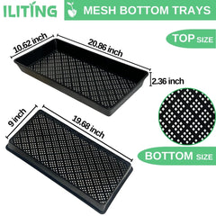 ILITING close-up of mesh bottom with drainage holes promoting healthier roots