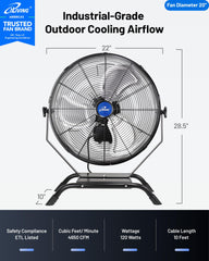 iLiving close-up of curved aluminum blades illustrating efficient circulation