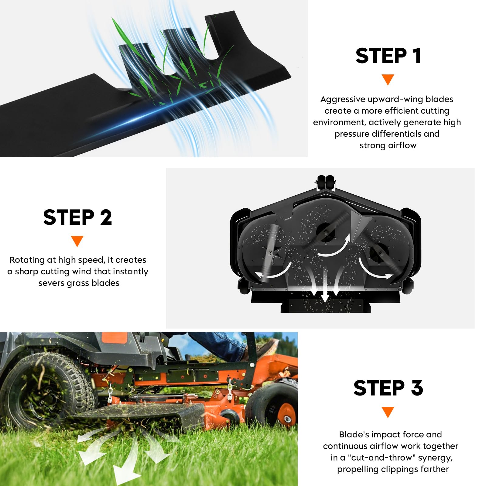ILONPA painted cutting edge close-up protecting against rust and injury