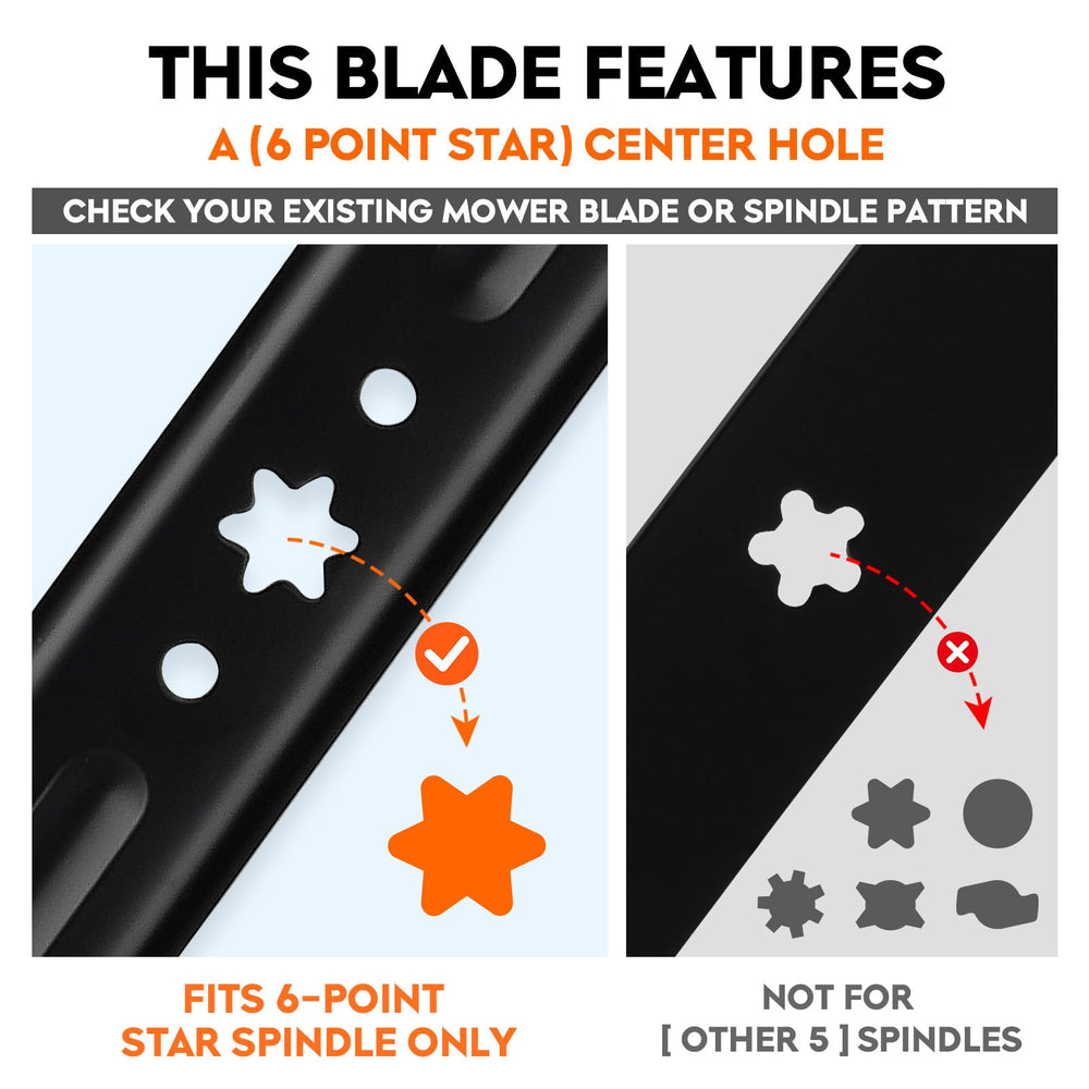 ILONPA close-up of 6-star center hole demonstrating exact fit