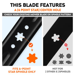 ILONPA close-up of 6-star center hole demonstrating exact fit