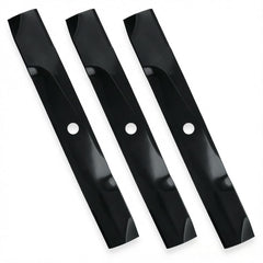 ILONPA front view of 54-inch blade set showing fit for John Deere benefiting quick replacement