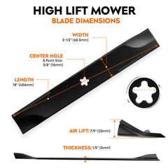 ILONPA five-point star center hole detail ensuring correct spindle fit