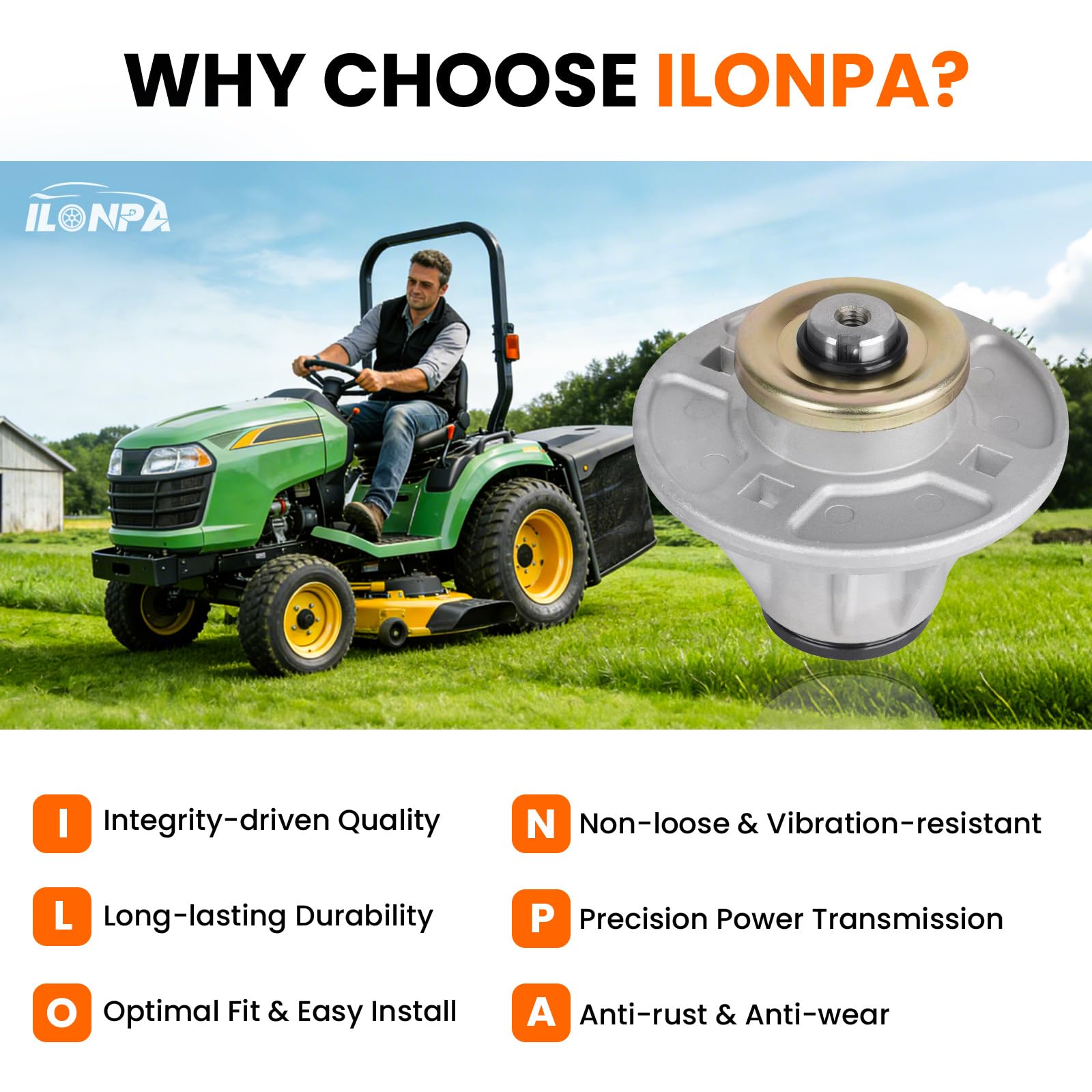ILONPA packaged three spindles ready for replacement saving time and cost