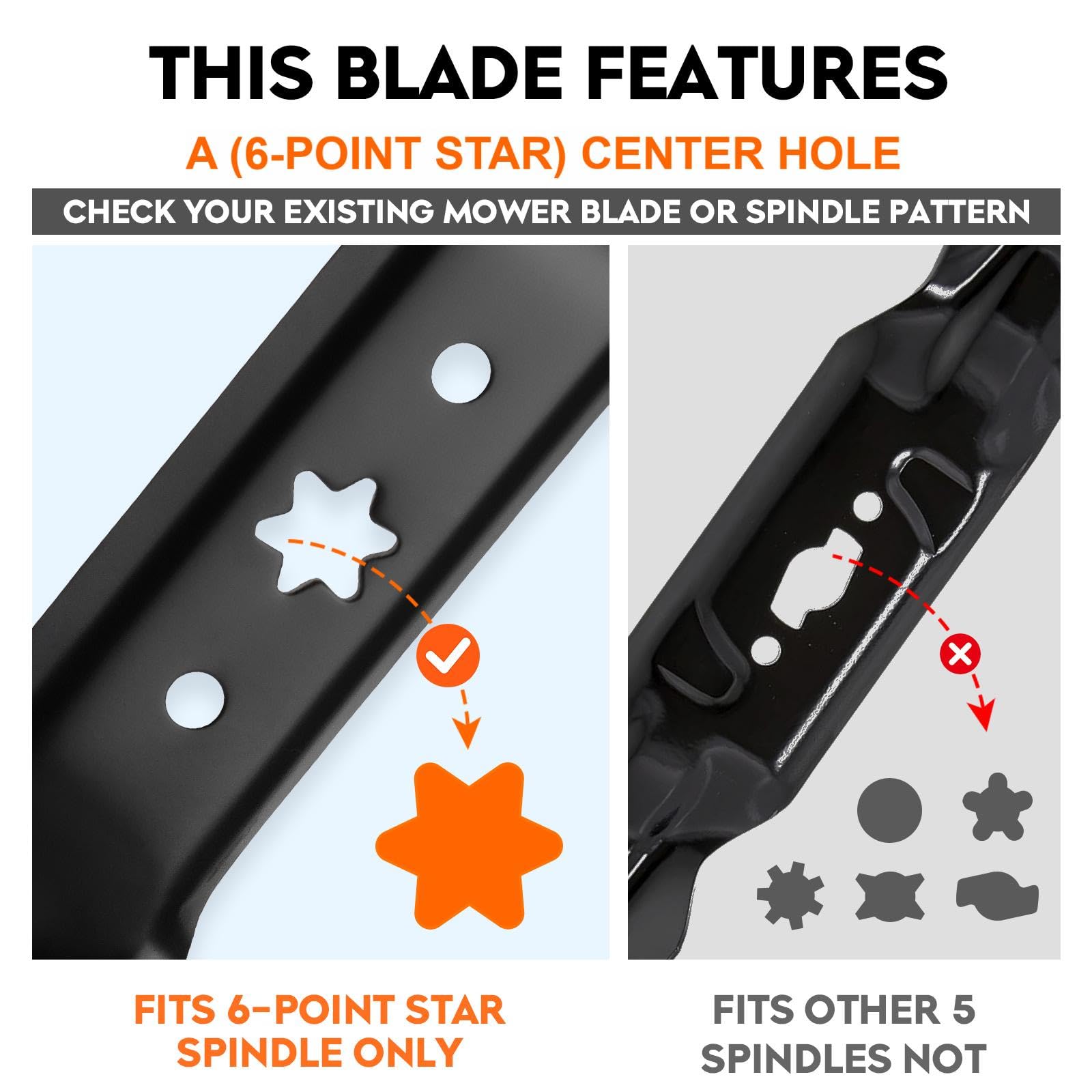 ILONPA single blade close-up highlighting shape and consistent cutting performance
