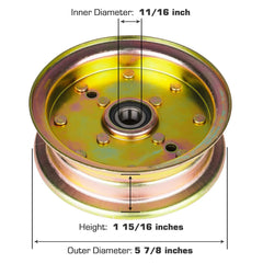 ILONPA close-up of pulley bearing offering smooth rotation and reduced friction