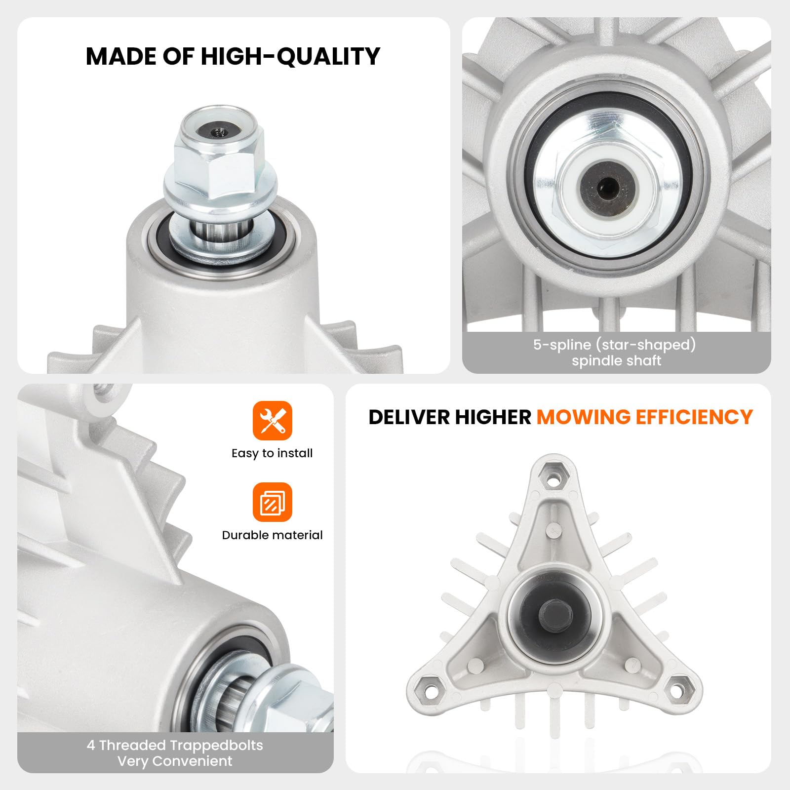 ILONPA spindle bearing closeup illustrating smooth rotation benefit