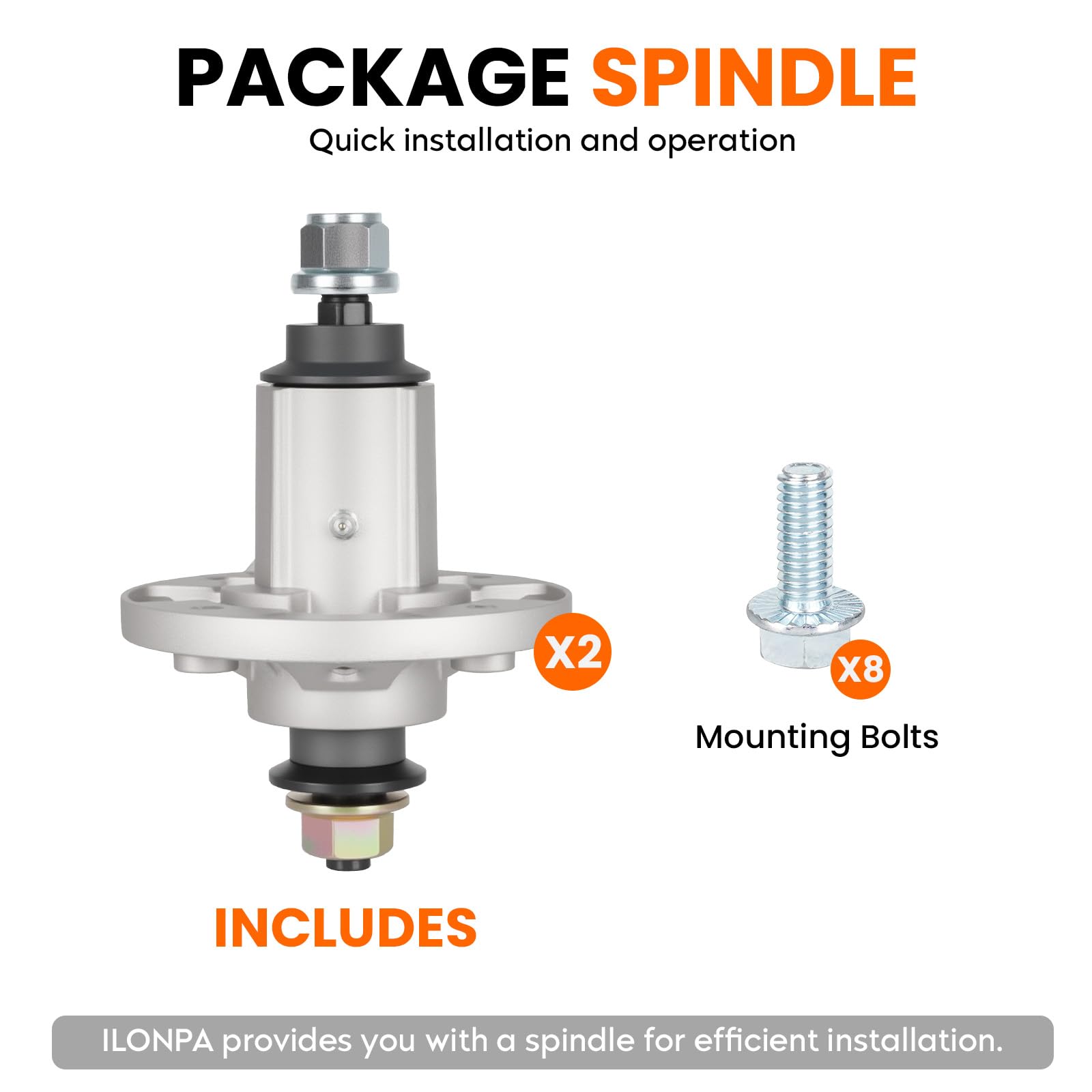 ILONPA spindle dimensions scale shot verifying accurate fit