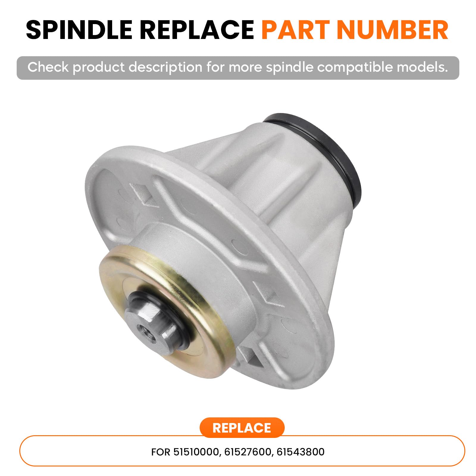 ILONPA spindle installed on mower deck improving blade alignment and cut