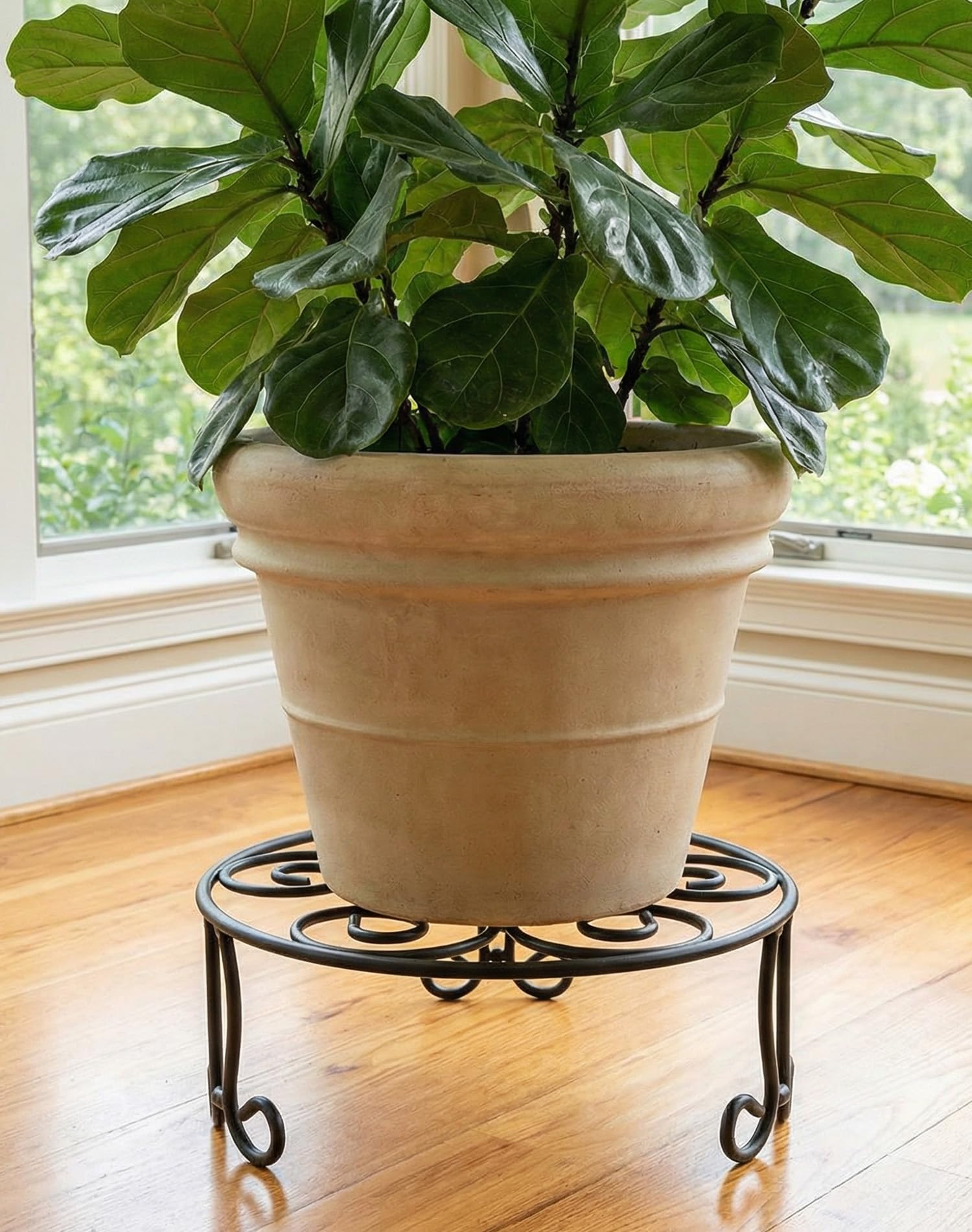 iLTreFlo in living room with plant, stylish decor and airflow benefit