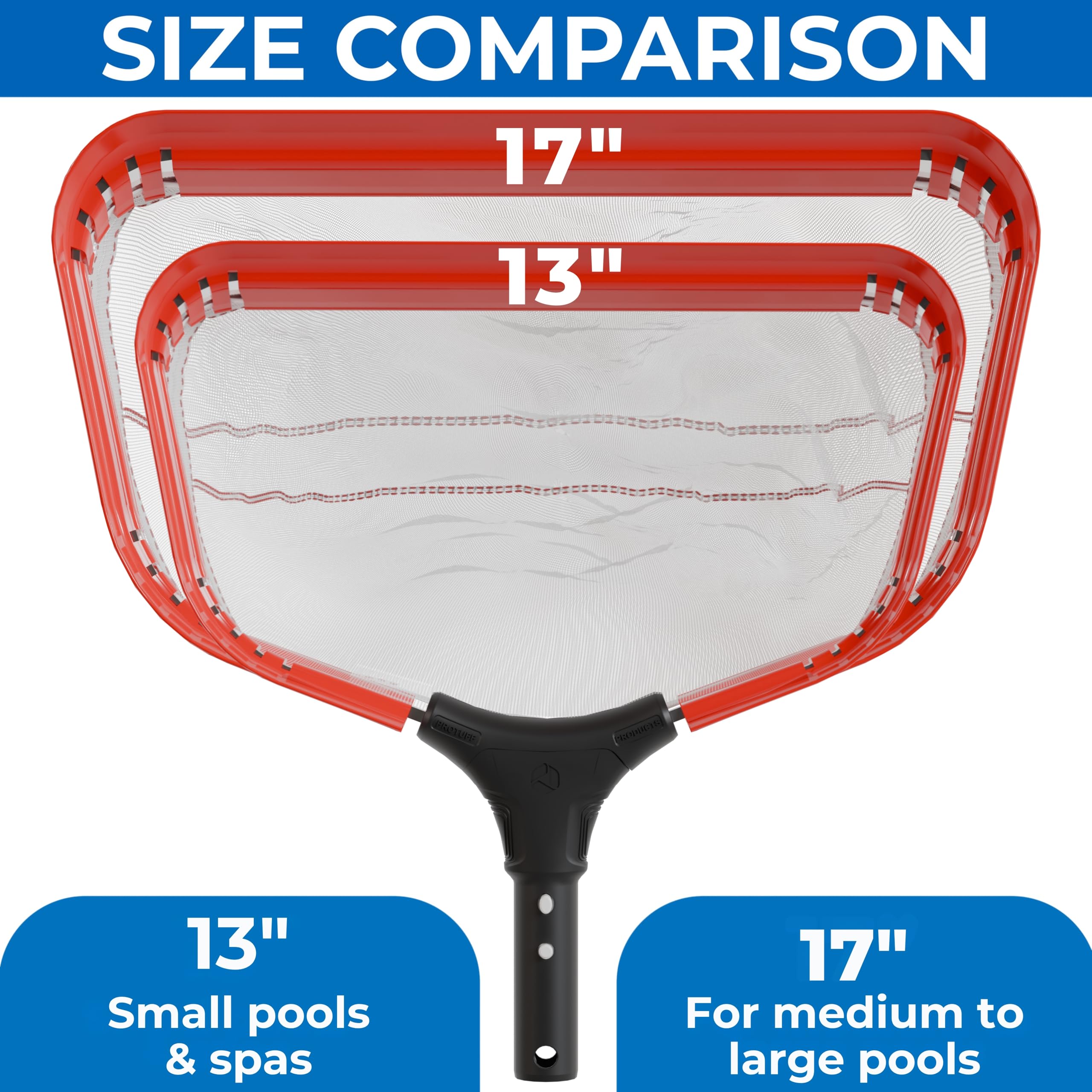 ProTuff Products 490 Promise 13.5in Pro Pool Silt Net, 250‑Micron Fine Mesh, EZ-Replace