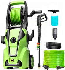Imdot front view showing green chassis and controls for durable cleaning