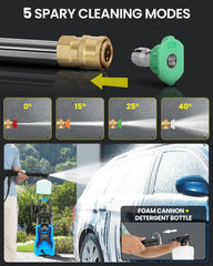 Imdot 33ft hose and onboard reel for extended reach and tidy storage