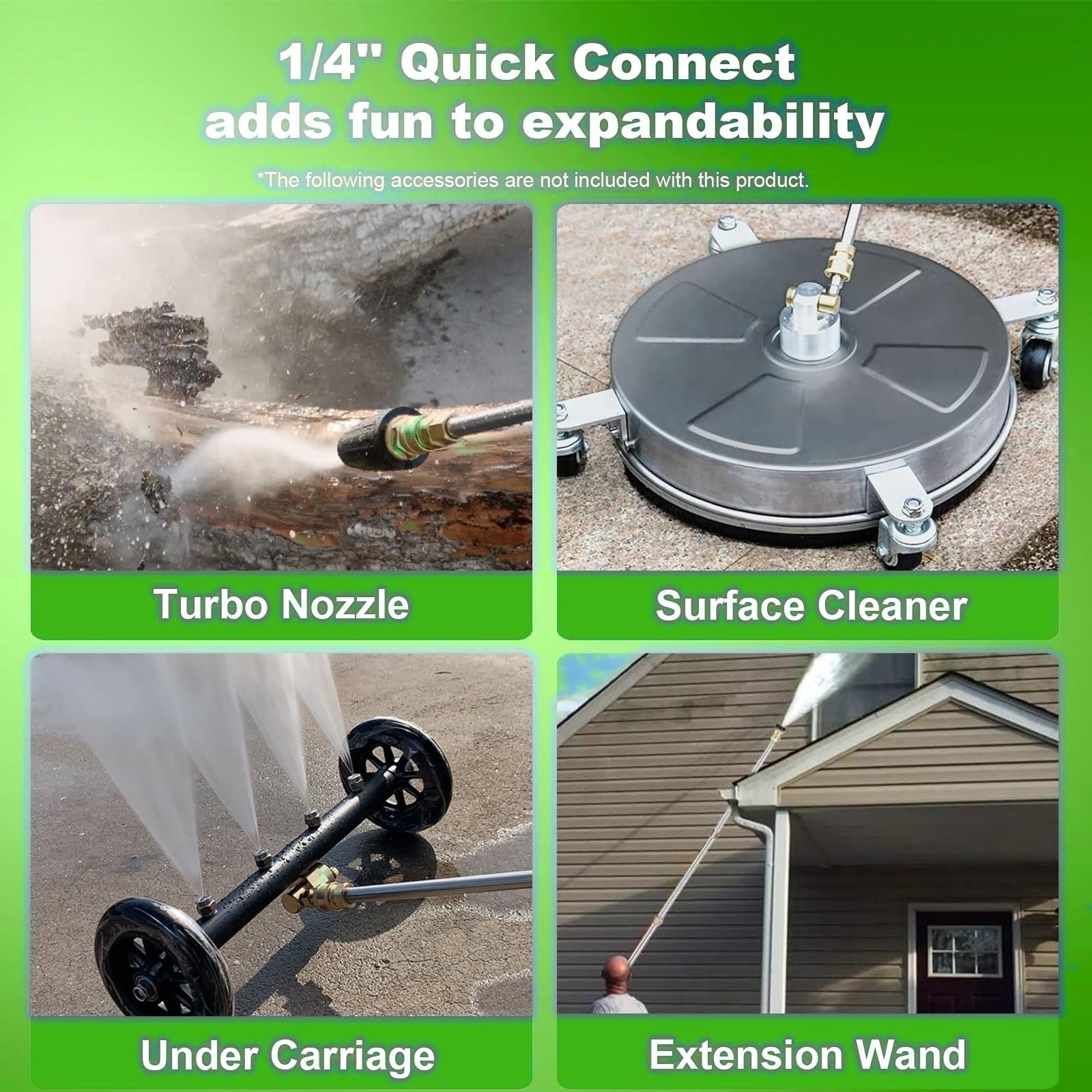 Imdot pressure washer beside a car showing scale and outdoor use