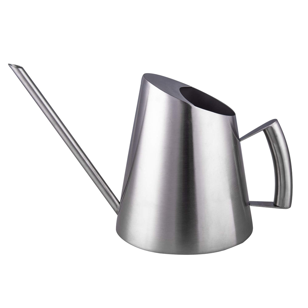 IMEEA stainless steel watering can front view showing clean modern design and precise pouring benefit
