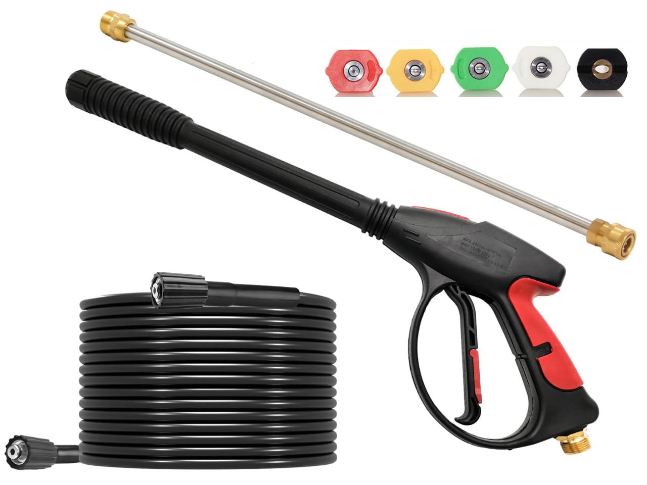 iMeshbean pressure washer gun cleaning a car demonstrating powerful cleaning performance benefit