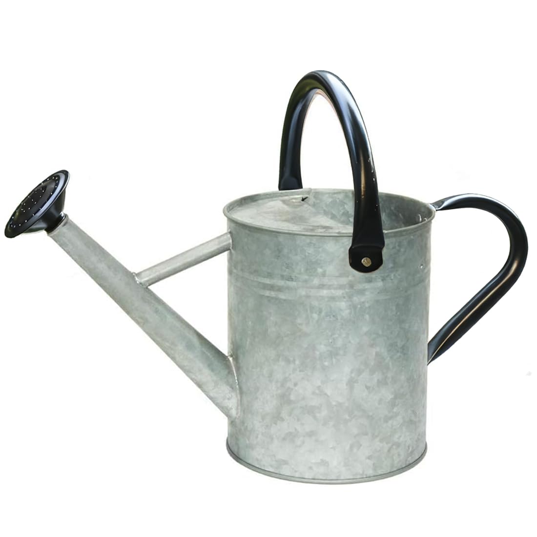 IMIMHOME front view of metal watering can showing shape and color benefit: easy storage