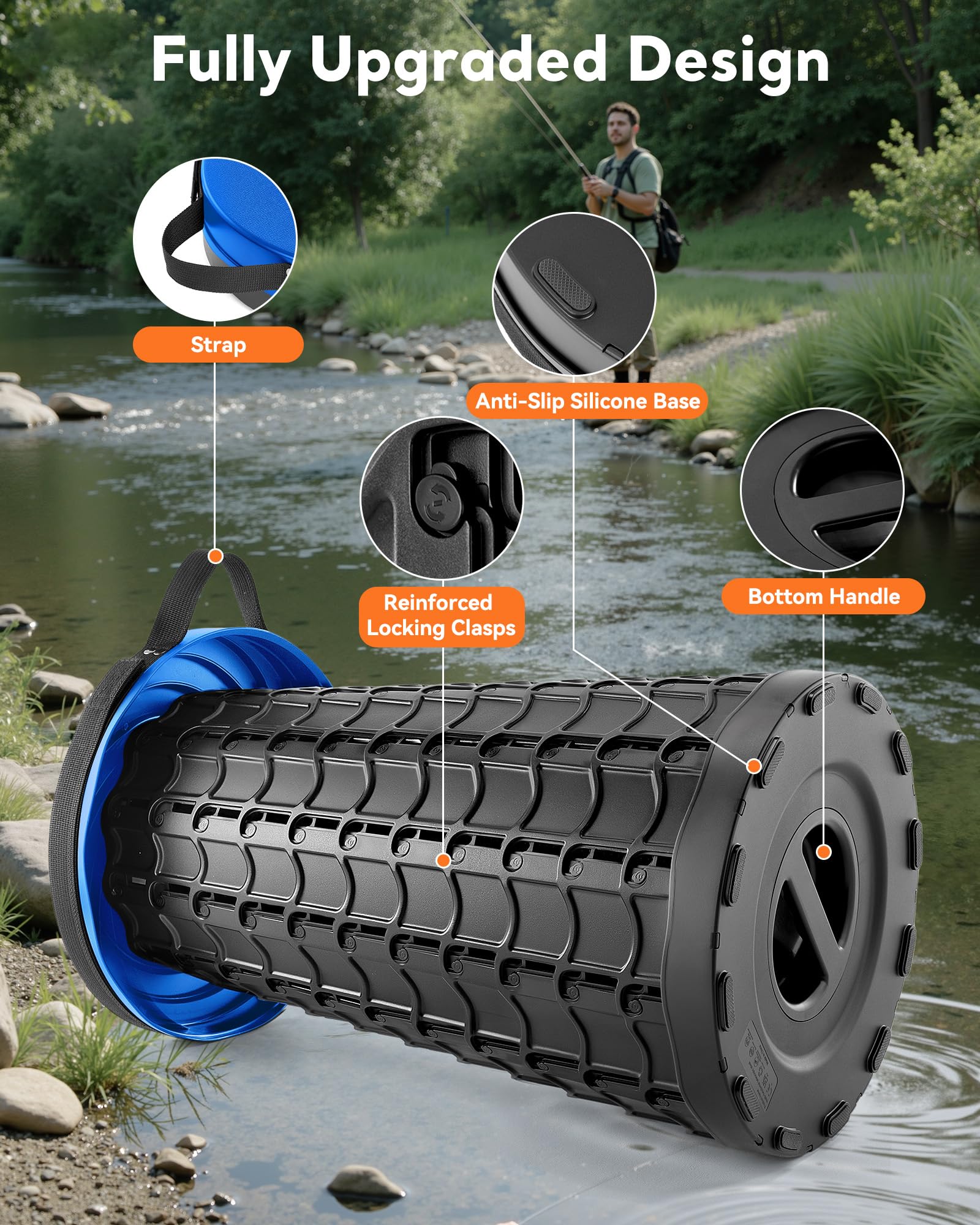 imodomio size comparison with backpack demonstrates compact storage