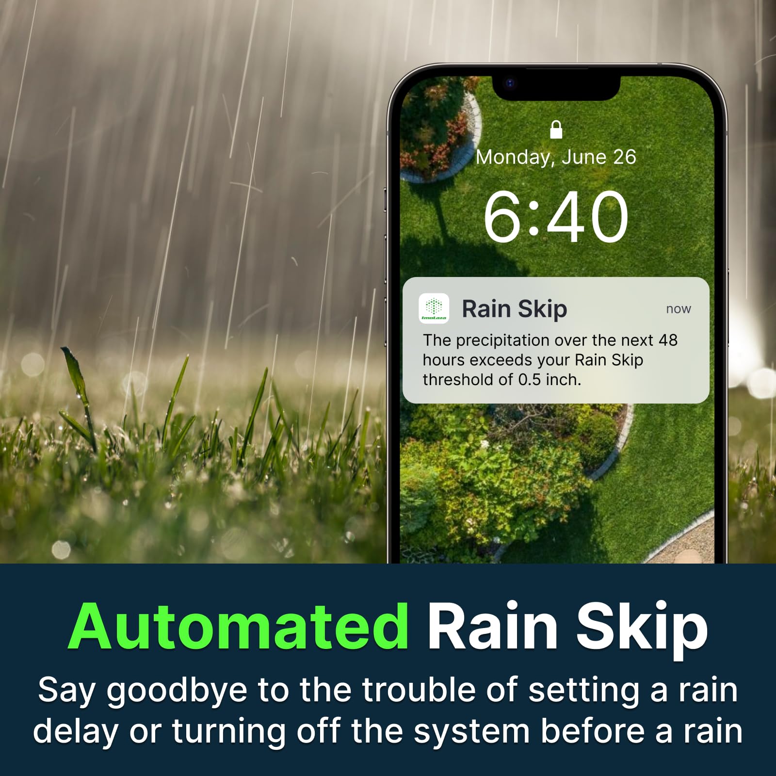 ImoLaza mobile app schedule screen showing quick edits and real-time status