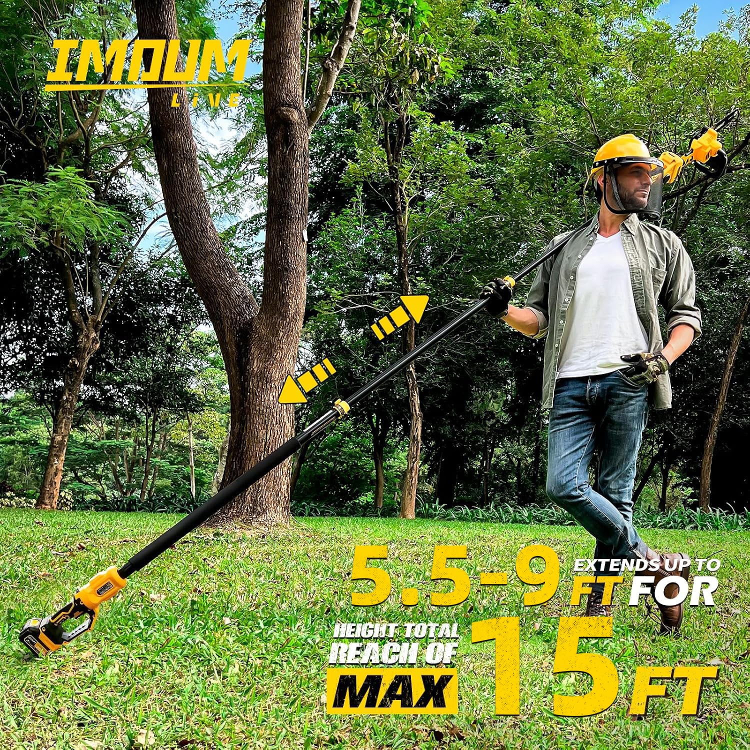 IMOUMLIVE 21V battery and charger set delivering cordless runtime benefits
