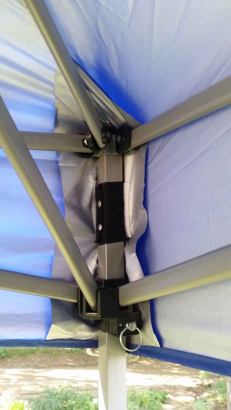 IMPACT fabric close-up of 210D texture and silver underside, highlights water resistance