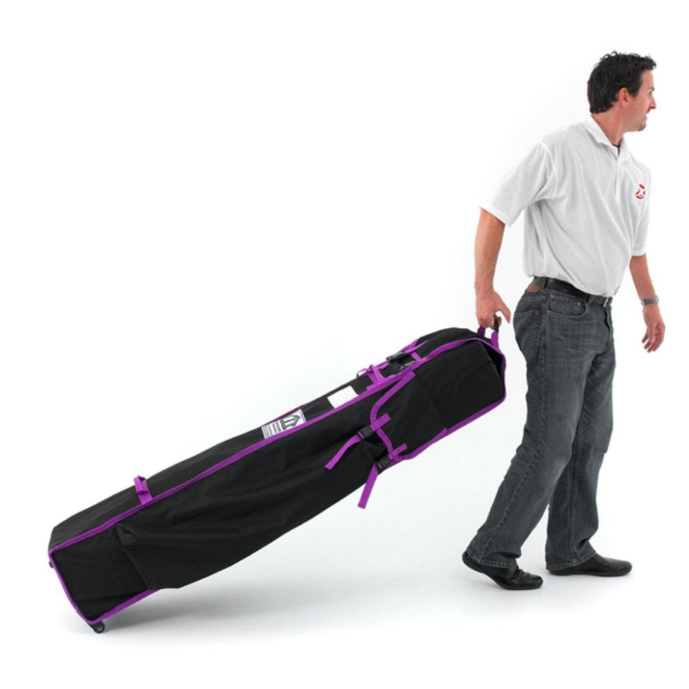 IMPACT canopy front view showing bag and waterproof protection benefit