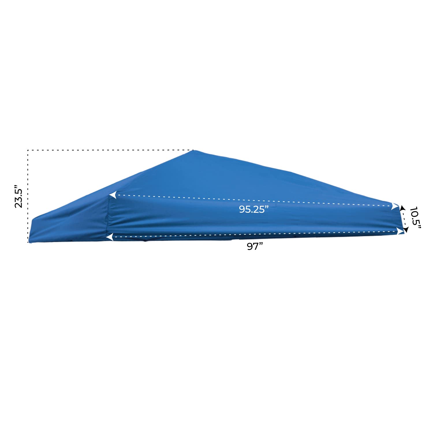IMPACT canopy installed on slant leg frame demonstrating proper fit