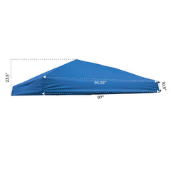 IMPACT canopy installed on slant leg frame demonstrating proper fit