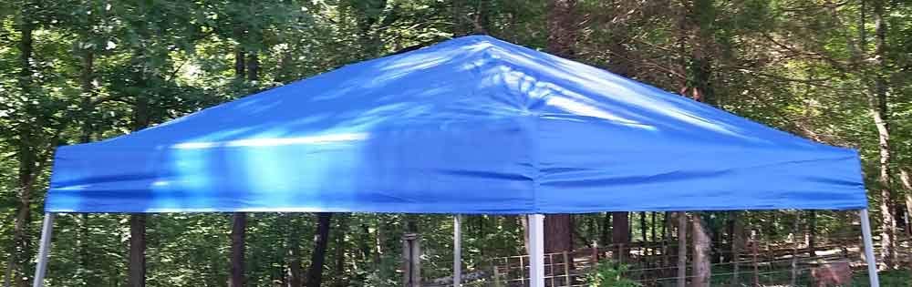 IMPACT canopy valance measurement detail showing fit dimensions and sizing