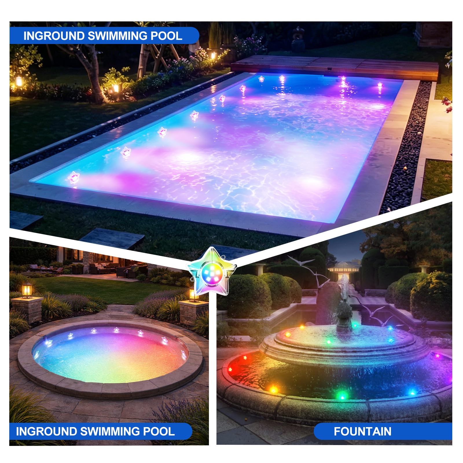 Implimage pool edge installed detail showing discreet mounting and finish