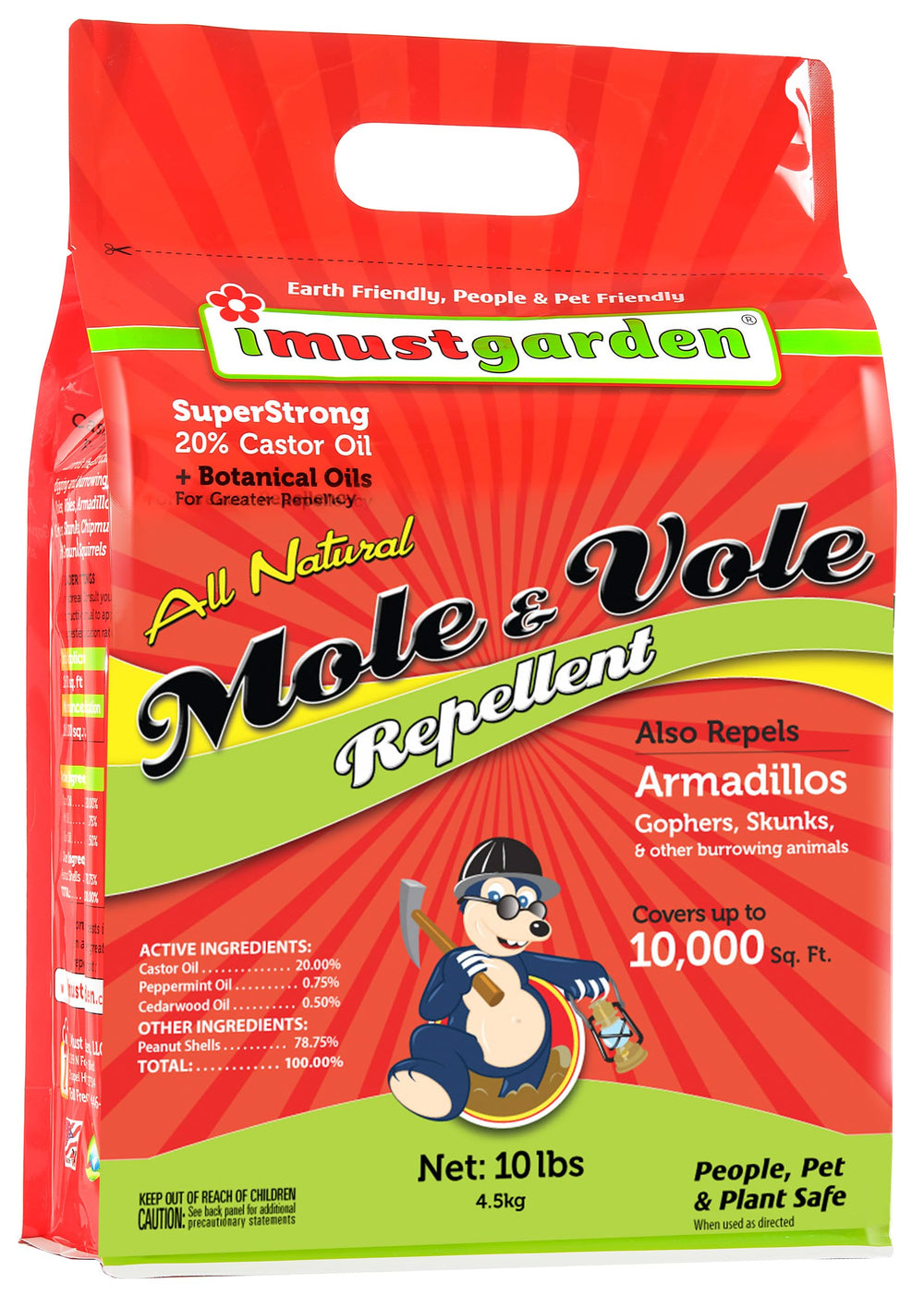 IMUSTGARDEN front bag view showing product and clear instructions benefiting application