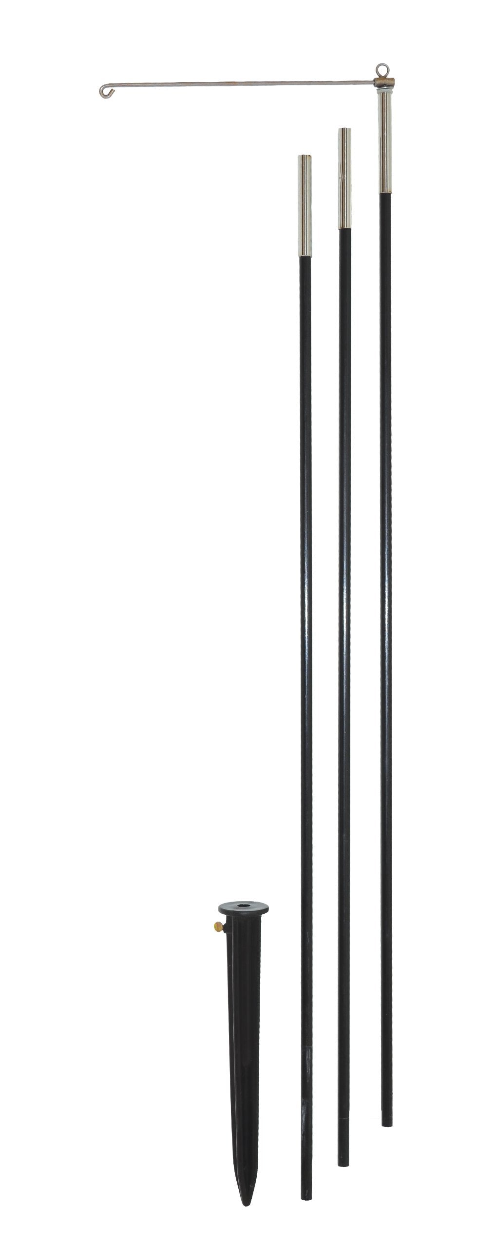 In the Breeze front view of assembled pole shows full height and clear mount benefit