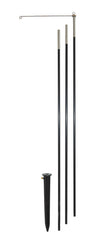 In the Breeze front view of assembled pole shows full height and clear mount benefit