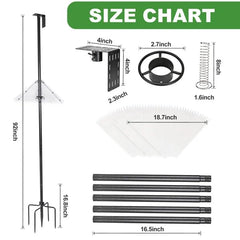 inanil transparent baffle closeup highlighting anti-climb protection and clear sightlines
