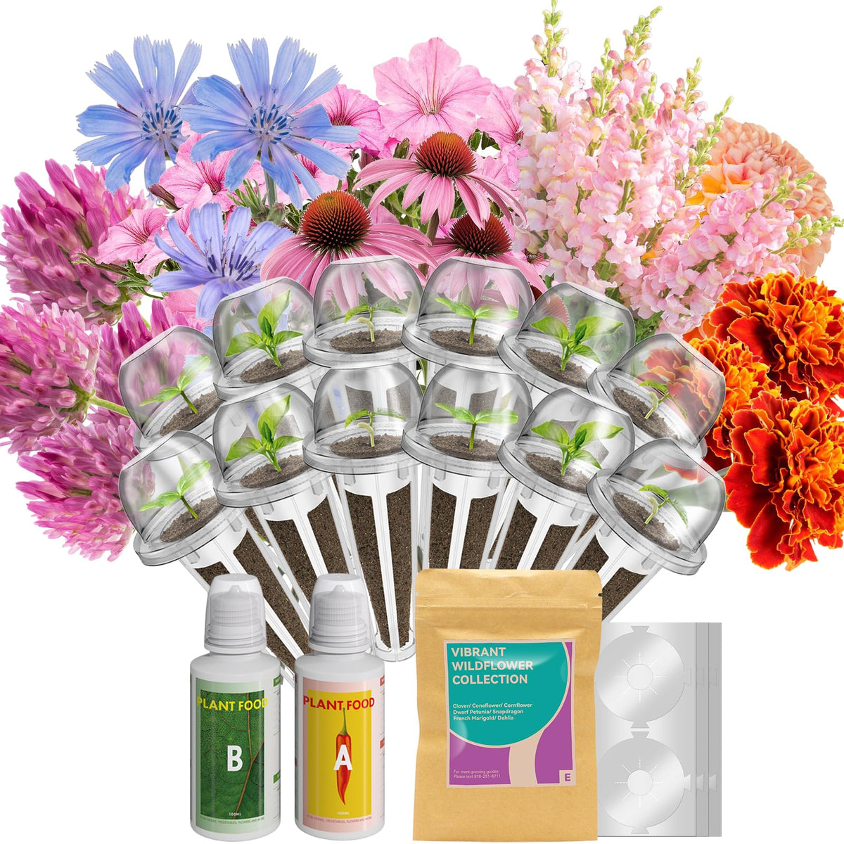 inbloom front packaging showing kit contents and convenience