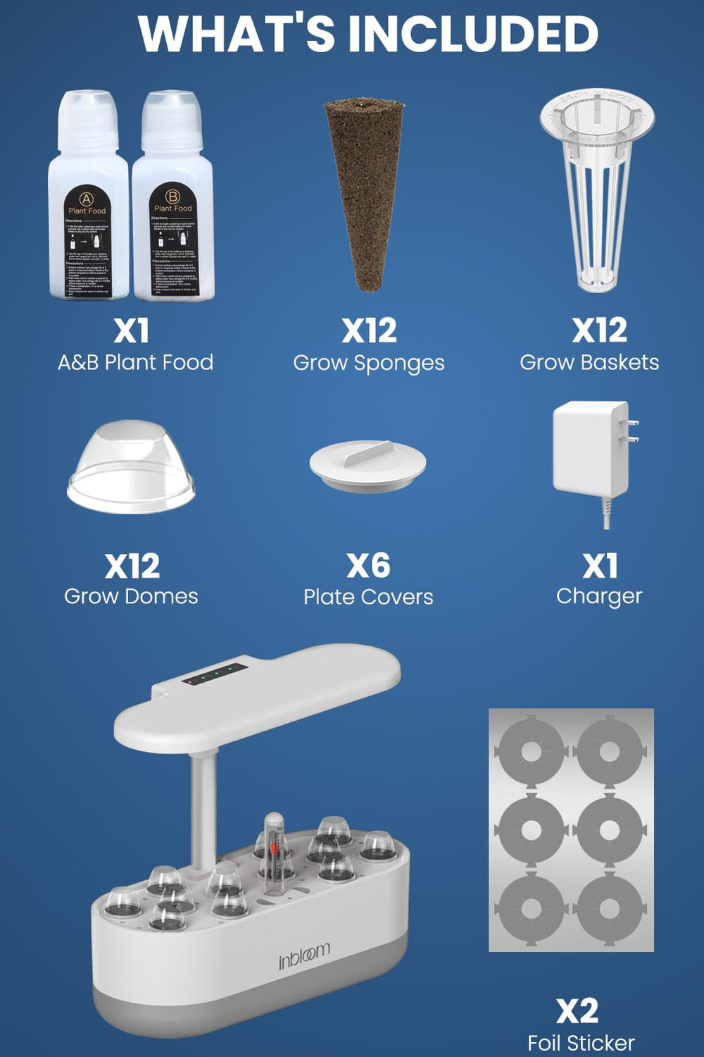 inbloom size comparison with everyday items illustrating compact countertop fit