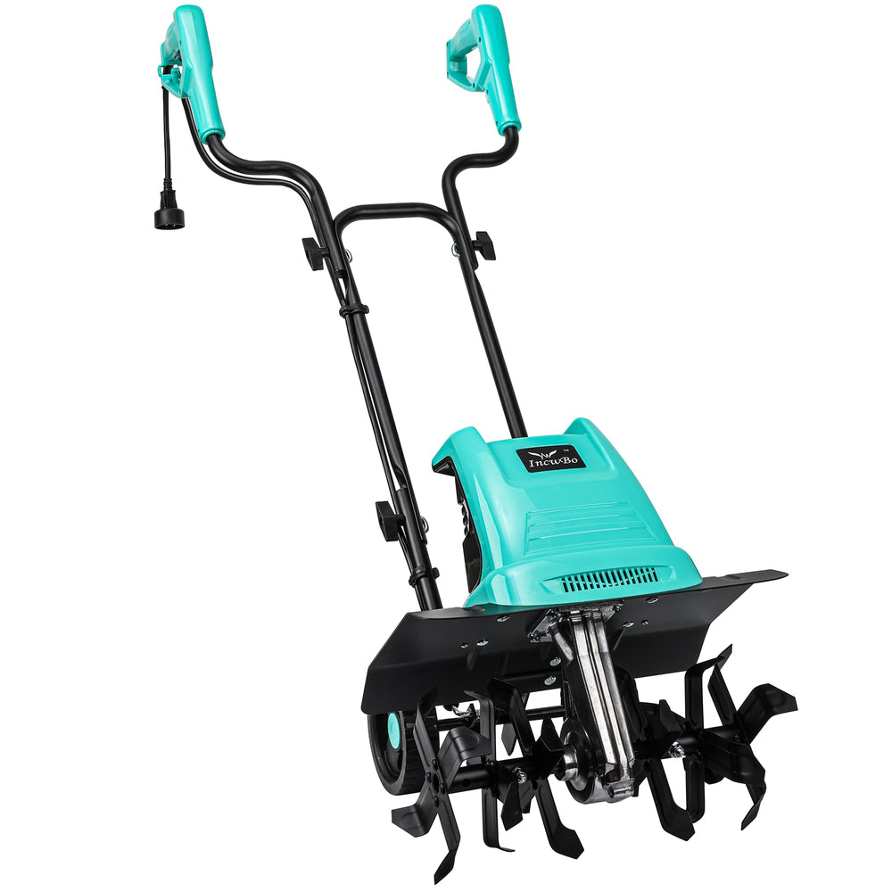 IncwBo front view of tiller showing overall build and portability benefit