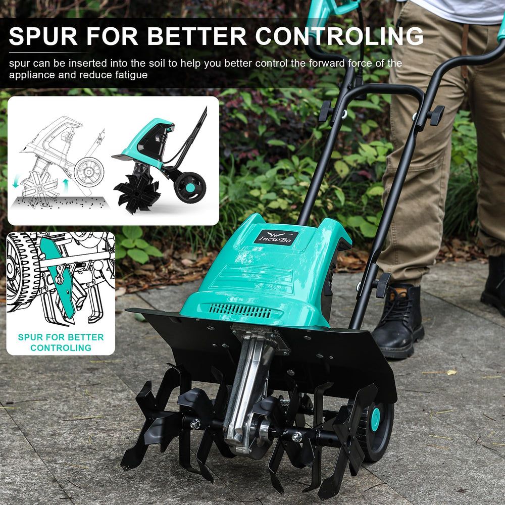 IncwBo beside a hand to show compact size and easy transport advantage