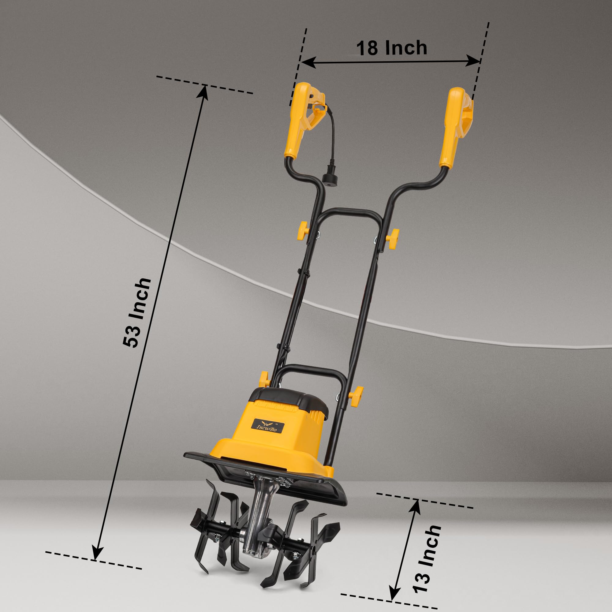 IncwBo side profile showing tilling depth capability and consistent performance
