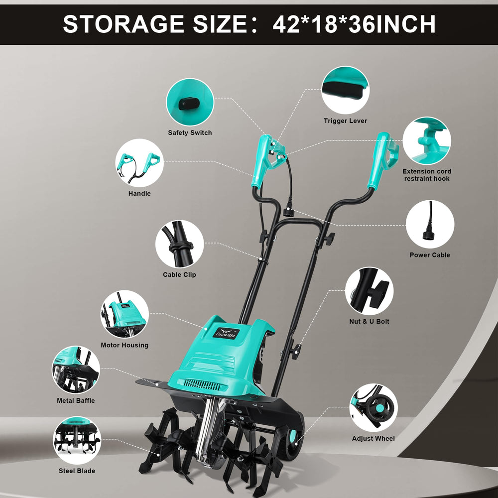 IncwBo stored upright in garage showcasing convenient storage benefit