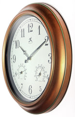 Infinity Instruments Craftsman clock face detail with bold numerals for easy visibility