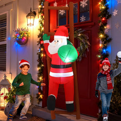 InfleasJoiy close-up LED lights inside Santa for nighttime visibility