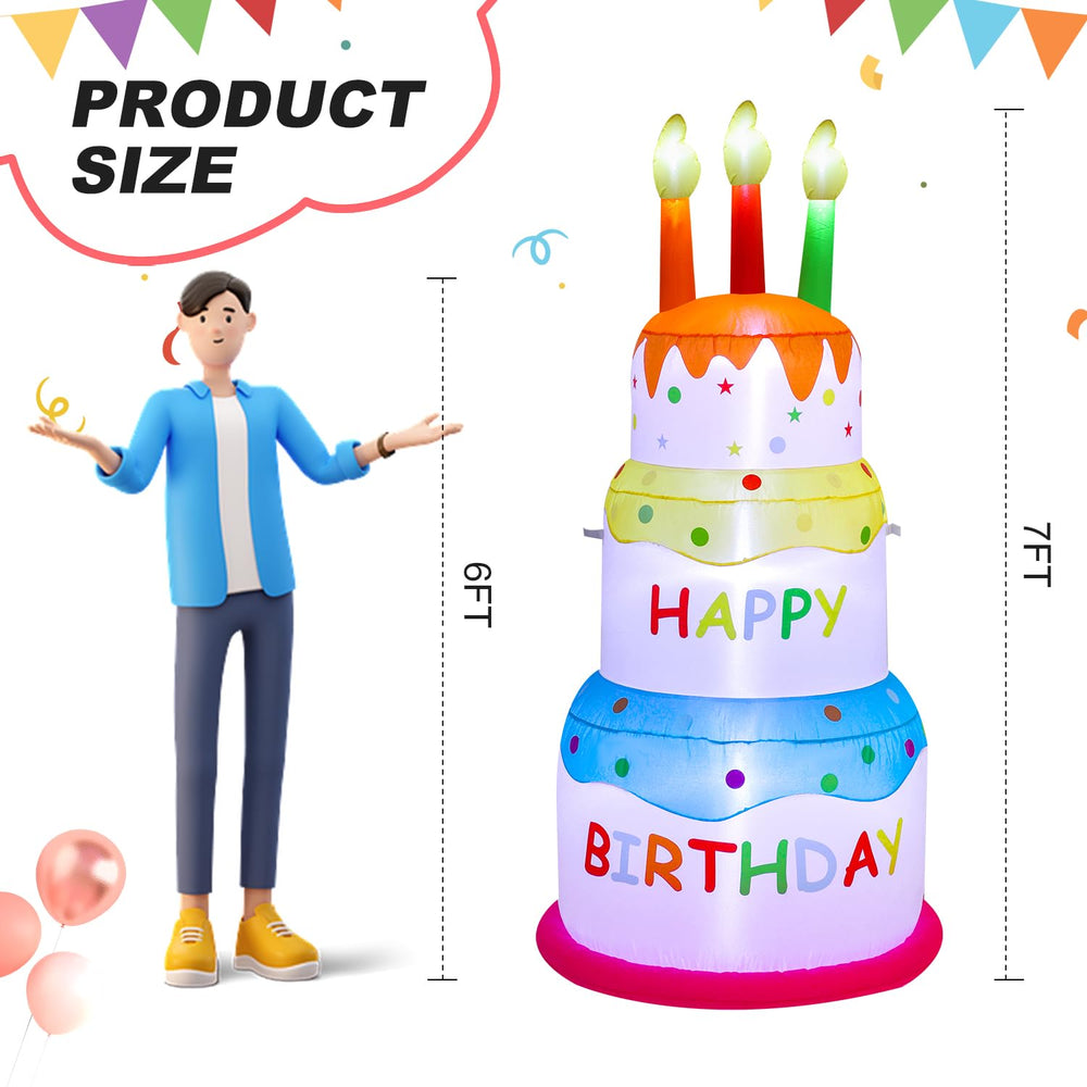 InfleasJoiy colorful candle toppers adding festive visual interest
