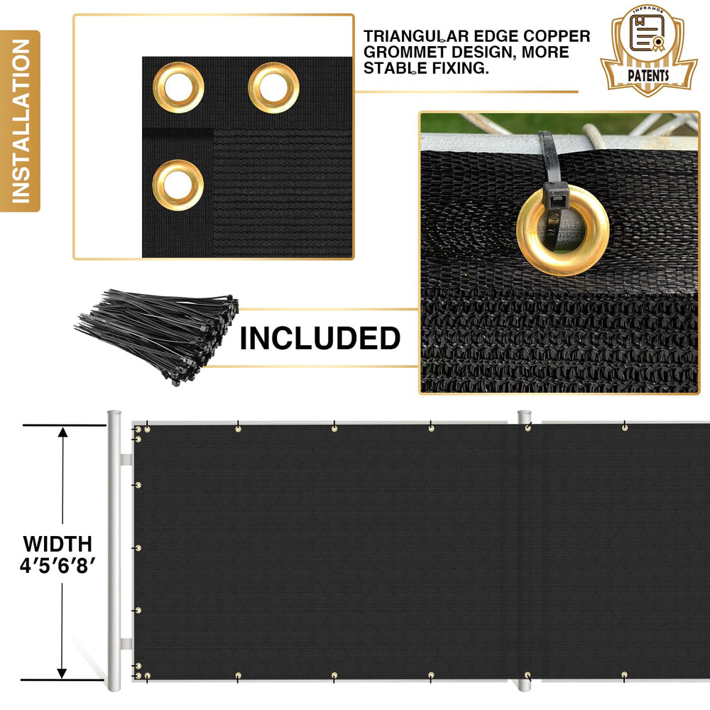 INFRANGE patio setup creating private outdoor seating area