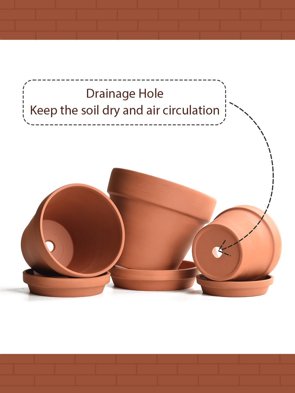 INGOFIN three pots side-by-side showing 5, 6, 7 inch sizes for clear scale selection