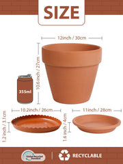 INGOFIN close-up of clay texture highlighting porous terracotta for better root aeration