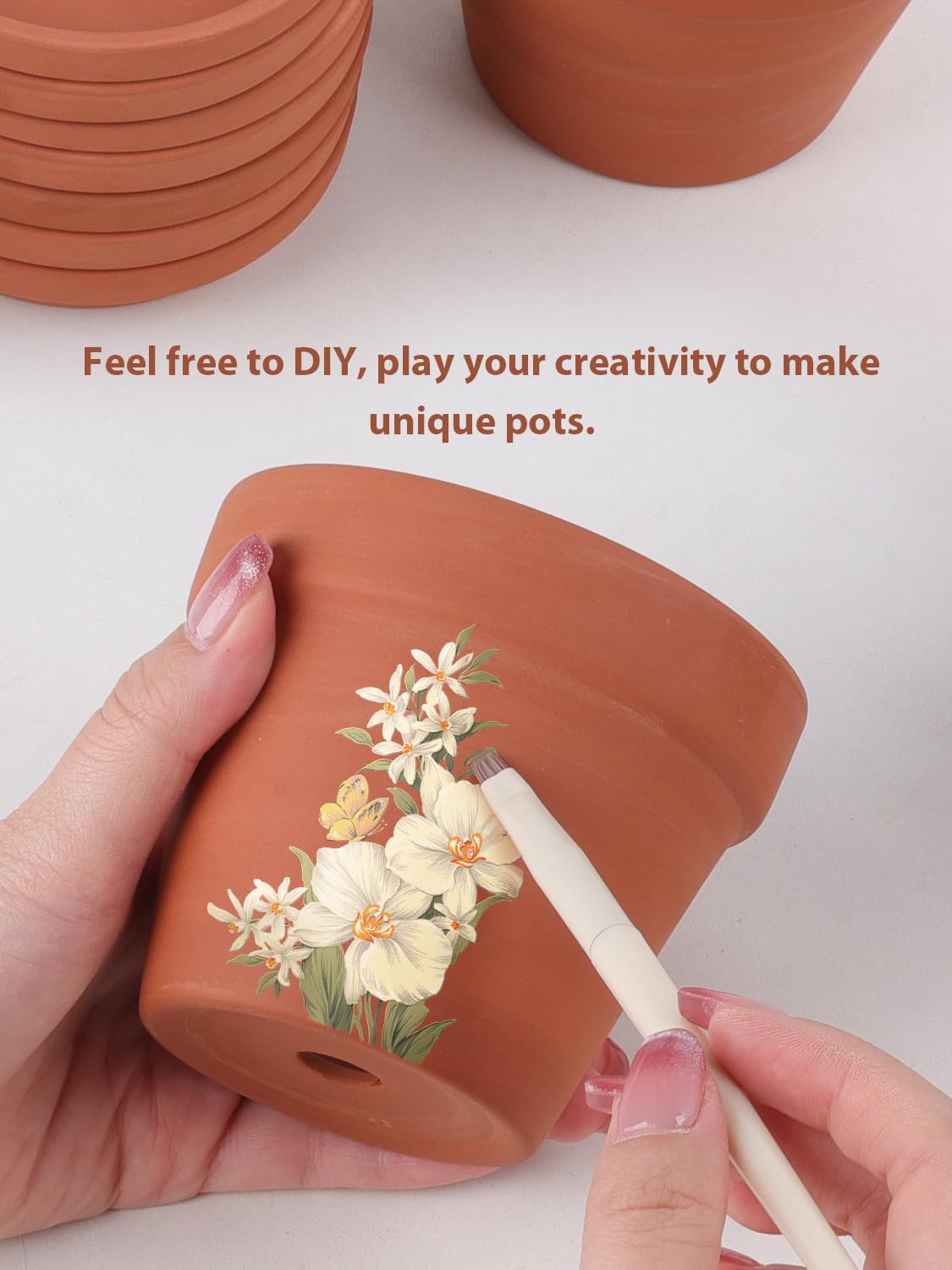 INGOFIN painted pot example showing DIY customization for personalized gifts